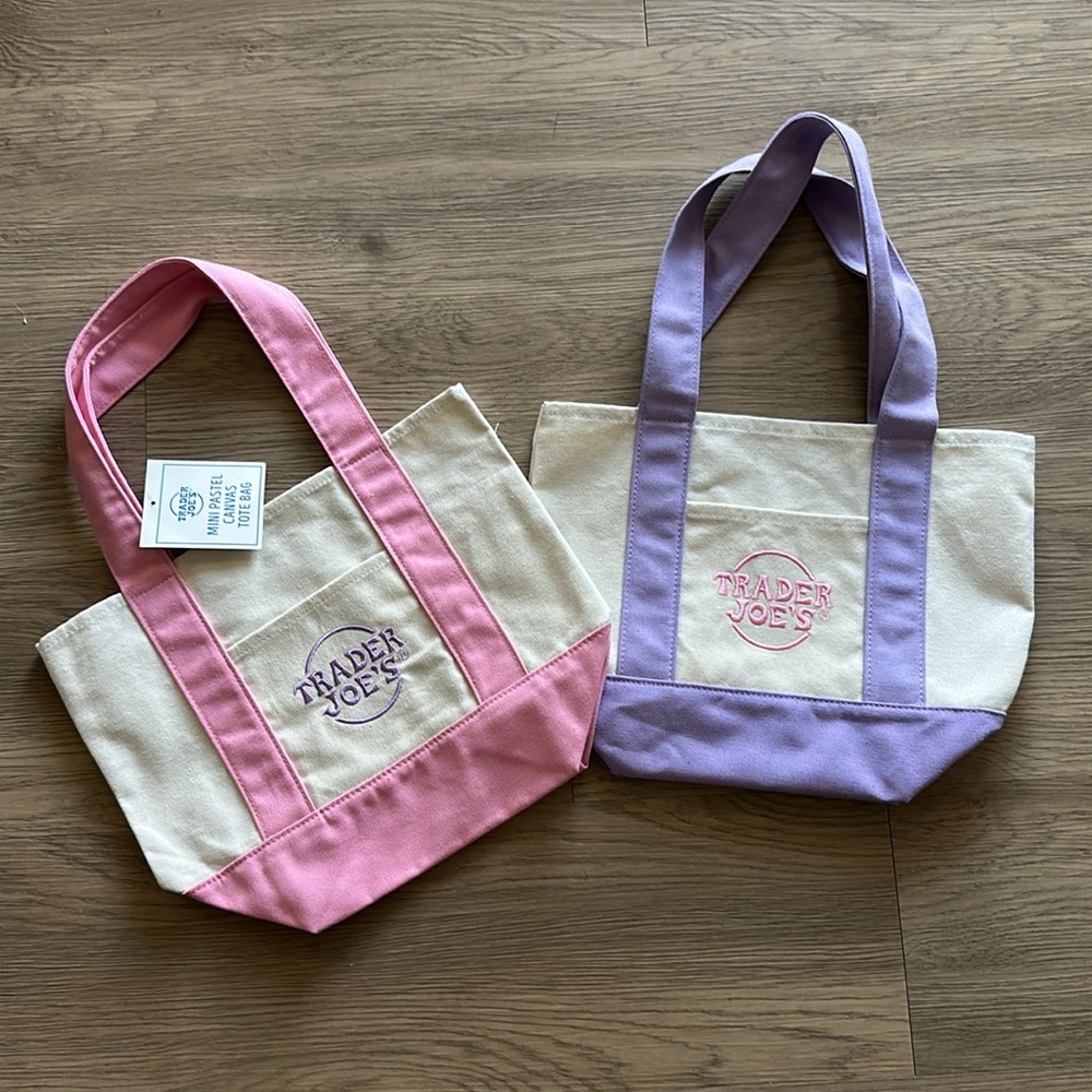 (2) Trader Joe’s Mini Tote Bags